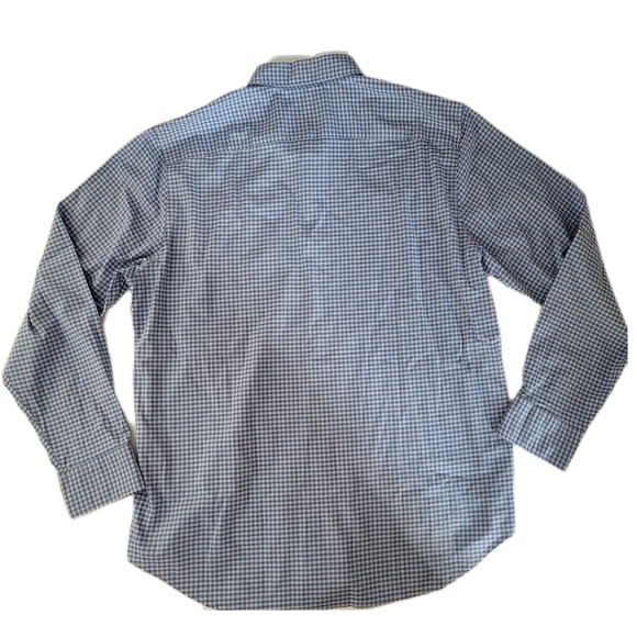 Bonobos Light Blue and White Gingham Collared Button Down Long Sleeve Shirt - Picture 2 of 9